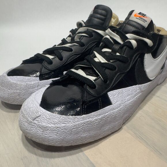 Nike Blazer Low Sacai ‘Black Patent Leather’ Size 13 - Picture 6 of 6